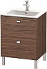 Картинка анонса товара «тумба под раковину duravit brioso br440101021 напольная 62 см орех темный»