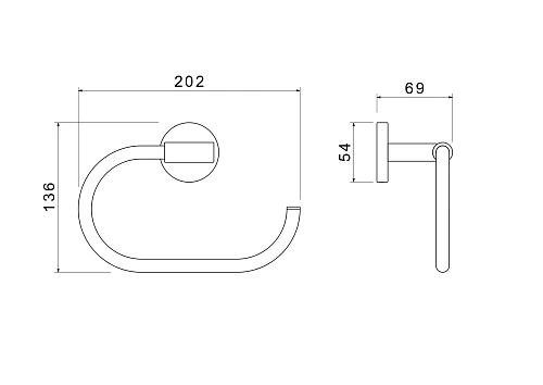Полотенцедержатель Aquatek Оберон AQ4221BG золото шлифованное Полотенцедержатель Aquatek Оберон AQ4221BG золото шлифованное