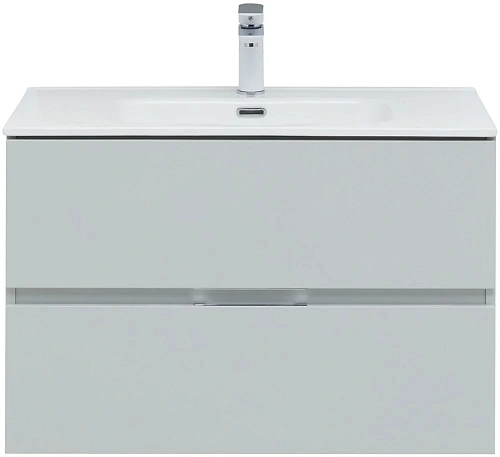 Тумба под раковину Aquanet Алвита New 80 2 ящика, серый 00277516 Тумба под раковину Aquanet Алвита New 80 2 ящика, серый 00277516