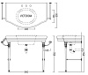 Раковина Devon&amp;Devon Ascot Consolle DEASCOTNMANKS с консолью
