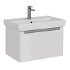 Тумба под раковину Lemark BUNO MINI 70 см подвесная, серый/белый LM05BM70T