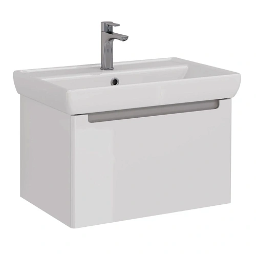 Тумба под раковину Lemark BUNO MINI 70 см подвесная, серый/белый LM05BM70T Тумба под раковину Lemark BUNO MINI 70 см подвесная, серый/белый LM05BM70T