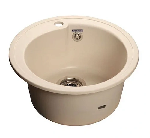 Кухонная мойка GranFest Rondo R-450 бел белый Кухонная мойка GranFest Rondo R-450 бел белый