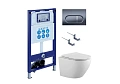 Комплект унитаза SET Aquatek ЕВРОПА-050 4в1 с инсталляцией, креплением, клавишей смыва и сиденьем микролифт Комплект унитаза SET Aquatek ЕВРОПА-050 4в1 с инсталляцией, креплением, клавишей смыва и сиденьем микролифт
