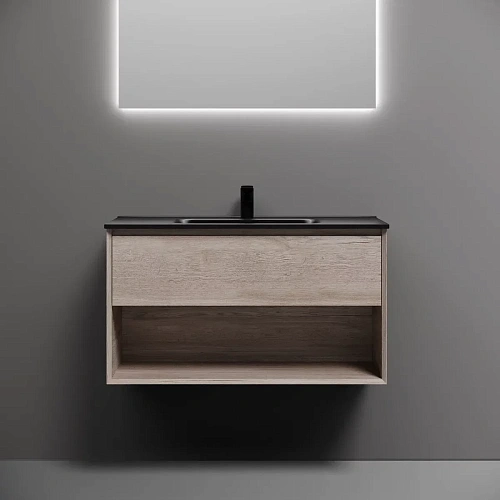 Тумба под раковину Sancos Marmi 1.0 MR1.090EG 890х445х520 дуб галифакс натуральный, подвесная Тумба под раковину Sancos Marmi 1.0 MR1.090EG 890х445х520 дуб галифакс натуральный, подвесная