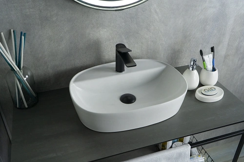 Раковина Gid N9045 51166 накладная белая 50x38x12 Раковина Gid N9045 51166 накладная белая 50x38x12