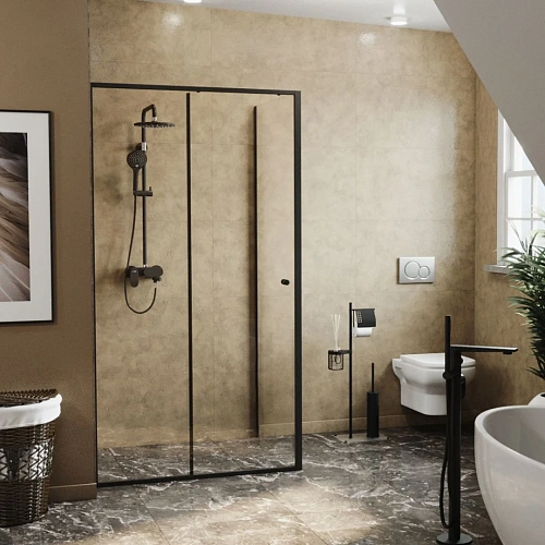 Душевой уголок WasserKRAFT Dill 61S35 черный Душевой уголок WasserKRAFT Dill 61S35 черный