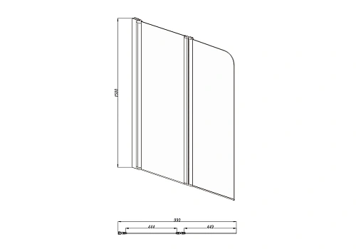Шторка на ванну Aquatek ДЕЛЬТА AQ DEL SBA 10015GM поворотная 1000X1500 профиль оружейная сталь, стекло прозрачное Шторка на ванну Aquatek ДЕЛЬТА AQ DEL SBA 10015GM поворотная 1000X1500 профиль оружейная сталь, стекло прозрачное