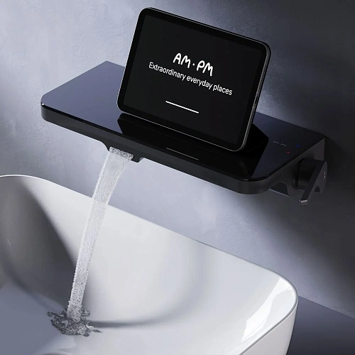 Смеситель для раковины AM.PM Func F8F72722, встраиваемый, черный Смеситель для раковины AM.PM Func F8F72722, встраиваемый, черный