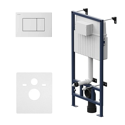 Инсталляция для унитаза AM.PM ProC I012707.0201 с клавишей ProC S пластик, белый глянцевый Инсталляция для унитаза AM.PM ProC I012707.0201 с клавишей ProC S пластик, белый глянцевый