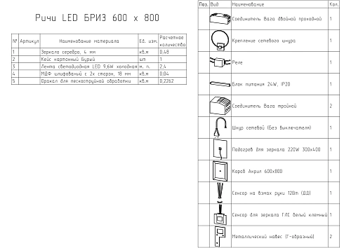 Зеркало BRIZ Риччи пдз 44-60 360 01-44060-00 00 Зеркало BRIZ Риччи пдз 44-60 360 01-44060-00 00