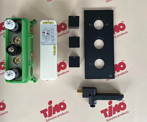 Душевая система Timo Petruma SX-5079/03SM встраиваемая с термостатом черный Душевая система Timo Petruma SX-5079/03SM встраиваемая с термостатом черный