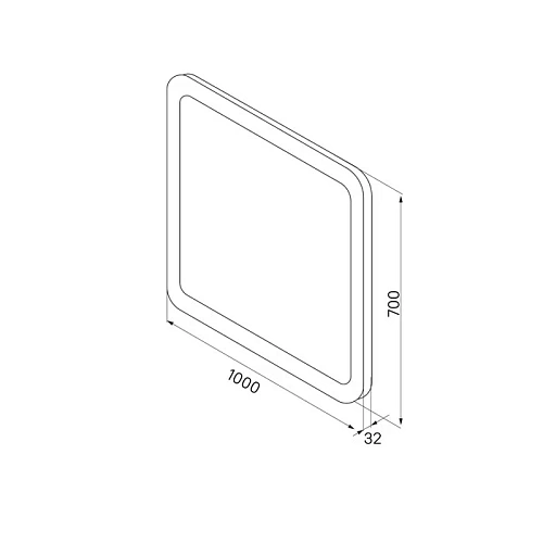 Зеркало Iddis Edifice 100 (ЗЛП109) с подсветкой Зеркало Iddis Edifice 100 (ЗЛП109) с подсветкой