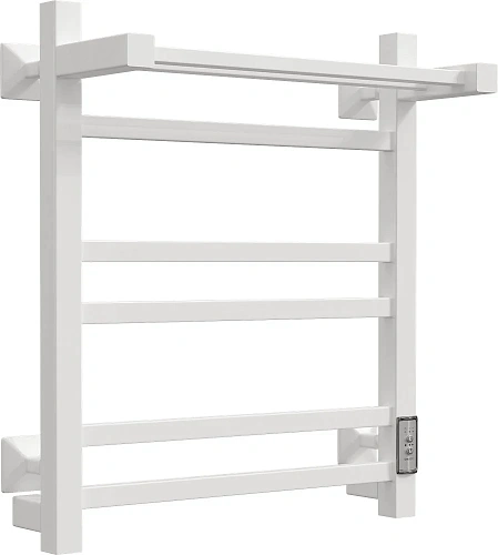 Полотенцесушитель электрический EWRIKA Пенелопа КВ 60х50, с полкой, белый 538321 Полотенцесушитель электрический EWRIKA Пенелопа КВ 60х50, с полкой, белый 538321