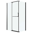 Душевой уголок GROSSMAN Pragma 100.K33.03.120.21.00-200.K33.03.80.21.00 (120х80х195) распашная,черный матовый,стекло прозрачное Душевой уголок GROSSMAN Pragma 100.K33.03.120.21.00-200.K33.03.80.21.00 (120х80х195) распашная,черный матовый,стекло прозрачное