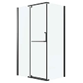 Душевой уголок GROSSMAN Pragma 100.K33.03.120.21.00-200.K33.03.80.21.00 (120х80х195) распашная,черный матовый,стекло прозрачное Душевой уголок GROSSMAN Pragma 100.K33.03.120.21.00-200.K33.03.80.21.00 (120х80х195) распашная,черный матовый,стекло прозрачное