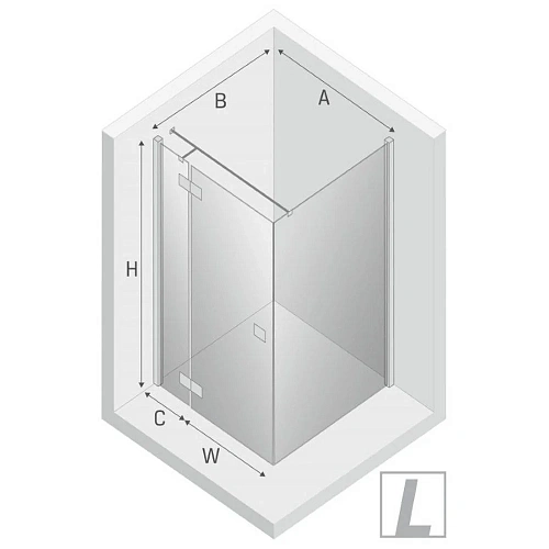 Душевой уголок NEW TRENDY REFLEXA BLACK L 110x90x200 EXK-1344/EXK-0296 (черный) Душевой уголок NEW TRENDY REFLEXA BLACK L 110x90x200 EXK-1344/EXK-0296 (черный)