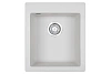 Кухонная мойка Granula 4201, АРКТИК (БЕЛЫЙ), кварц 415х490