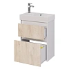 Тумба под раковину DREJA SLIM, 55 см, подвесная/напольная, 2 ящика, белый глянец / дуб кантри 99.050 99.0500 Тумба под раковину DREJA SLIM, 55 см, подвесная/напольная, 2 ящика, белый глянец / дуб кантри 99.050 99.0500