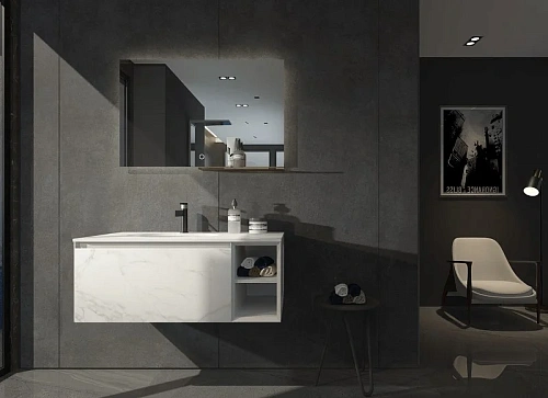 Тумба с раковиной Orans BC-V8101 1000 White 8101100W Тумба с раковиной Orans BC-V8101 1000 White 8101100W