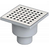 Картинка анонса товара «душевой трап berges trend 150x150 нержавеющая сталь, хром глянец, d50 вертикальный 091004»