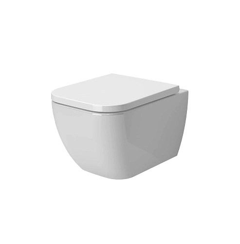 Унитаз подвесной Ambassador Forsa 243K19002RS (510x360x350) безободковый с сиденьем Унитаз подвесной Ambassador Forsa 243K19002RS (510x360x350) безободковый с сиденьем