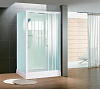 Душевая кабина Esbano ES-3129 CKR (ESKB3129CKR) 120 х 90 х 210см полукруглая с крышей