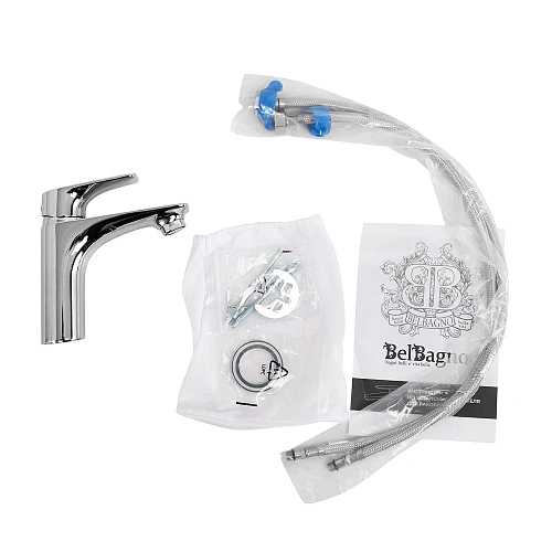 Смеситель для раковины BelBagno MARINO-LVM-CRM-W0 хром Смеситель для раковины BelBagno MARINO-LVM-CRM-W0 хром