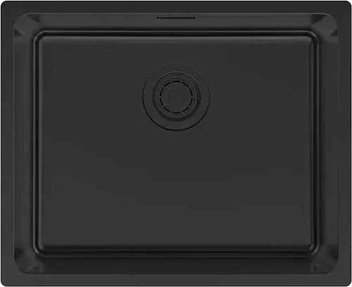 Кухонная мойка Paulmark YUNI 54 UN YU54-MBN, матовый черный NANO-PVD, 540х440мм Кухонная мойка Paulmark YUNI 54 UN YU54-MBN, матовый черный NANO-PVD, 540х440мм