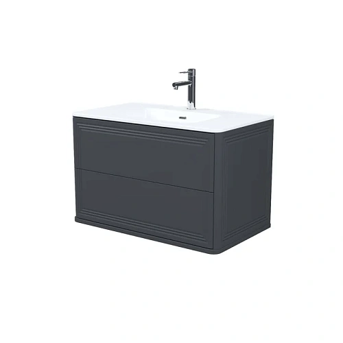 Тумба с раковиной IDDIS Oxford Neo (OXN80D0i95K) подвесная, 80 см, темно-серый Тумба с раковиной IDDIS Oxford Neo (OXN80D0i95K) подвесная, 80 см, темно-серый