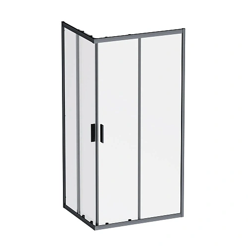 Душевой уголок AM.PM Gem W90G-403-100280-BT 100x80 черный матовый, стекло прозрачное Душевой уголок AM.PM Gem W90G-403-100280-BT 100x80 черный матовый, стекло прозрачное