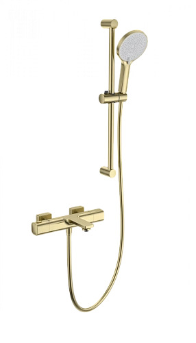 Смеситель для ванны Wonzon & Woghand с термостатом, брашированное золото (WW-C2011-A-BG) Смеситель для ванны Wonzon & Woghand с термостатом, брашированное золото (WW-C2011-A-BG)