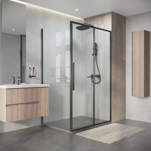 Душевой уголок Niagara Nova NG-34-12AGR-A90GR-34 (120х90х195) прямоугольник, раздвижная, графит, стекло прозрачное Душевой уголок Niagara Nova NG-34-12AGR-A90GR-34 (120х90х195) прямоугольник, раздвижная, графит, стекло прозрачное