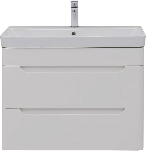 Тумба под раковину Aquanet София 80 белый глянец (2 ящика) 00274002 Тумба под раковину Aquanet София 80 белый глянец (2 ящика) 00274002