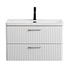 Тумба под раковину BelBagno DUE-800-2C-SO-BM-P подвесная 806x423 Белый металлик