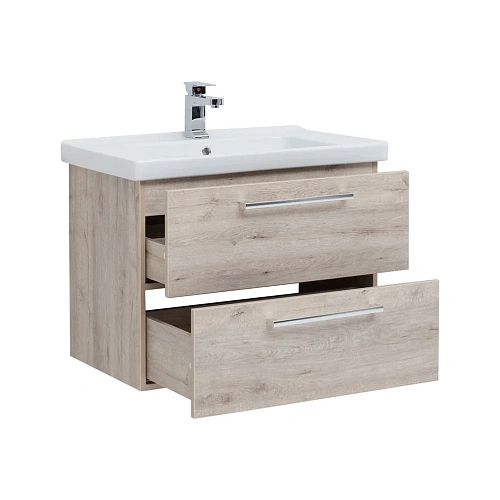 Тумба под раковину DREJA GIO, 80 см, подвесная, 2 ящика, дуб кантри 77.0104D Тумба под раковину DREJA GIO, 80 см, подвесная, 2 ящика, дуб кантри 77.0104D