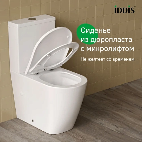 Унитаз напольный IDDIS Slide SLIRDSEi24 безободковый, торнадо Унитаз напольный IDDIS Slide SLIRDSEi24 безободковый, торнадо