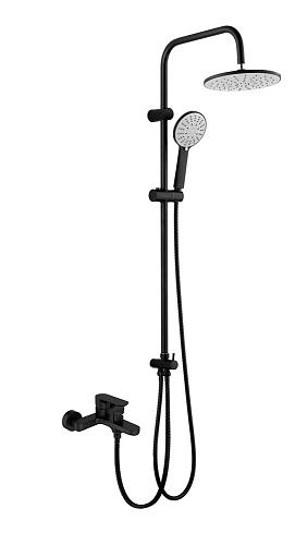 Душевая система Agger Gorgeous A0293544 с изливом, черный Душевая система Agger Gorgeous A0293544 с изливом, черный