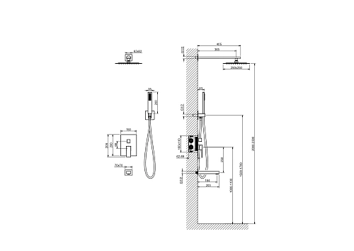 Душевая система Aquatek ЛИБРА AQ1673MB Черный матовый Душевая система Aquatek ЛИБРА AQ1673MB Черный матовый