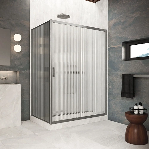 Душевой уголок Vegas-glass ZP+ZPV Protec 155*80 11 Moru 1550x800 мм, профиль оружейная сталь, стекло Moru Душевой уголок Vegas-glass ZP+ZPV Protec 155*80 11 Moru 1550x800 мм, профиль оружейная сталь, стекло Moru