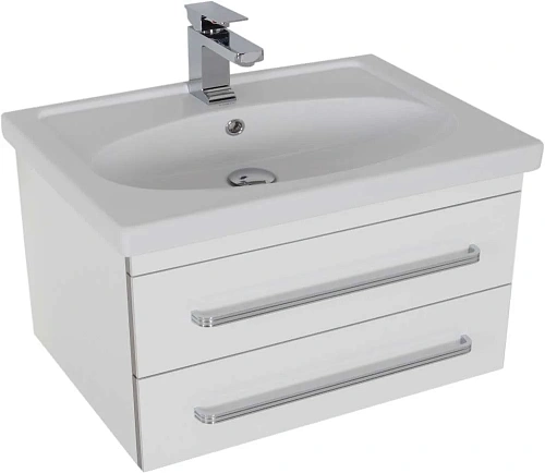 Комплект мебели Aquanet Сиена 70 белый (подвесной 2 ящика) 00196507 Комплект мебели Aquanet Сиена 70 белый (подвесной 2 ящика) 00196507