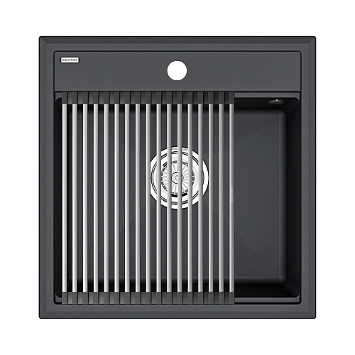 Кухонная мойка Paulmark STEPIA 50 с ролл-матом STEP брашированная PM115051-AN+R375-BS Кухонная мойка Paulmark STEPIA 50 с ролл-матом STEP брашированная PM115051-AN+R375-BS