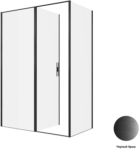 Душевой уголок Allen Brau Priority 140x80 3.31036.BBA + 3.31042.BBA черный браш Душевой уголок Allen Brau Priority 140x80 3.31036.BBA + 3.31042.BBA черный браш