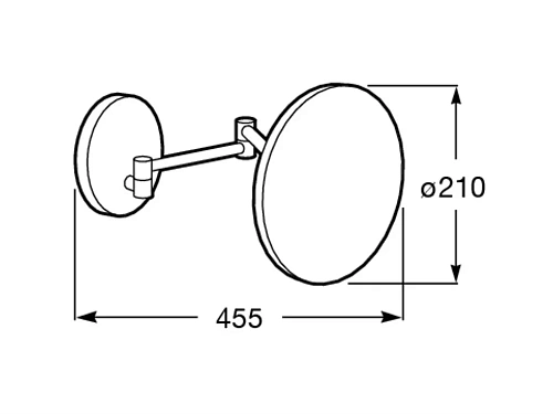 Зеркало косметическое Roca Hotels 816381001 Зеркало косметическое Roca Hotels 816381001