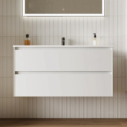 Тумба под раковину Sancos Cento CN100W белый глянец Тумба под раковину Sancos Cento CN100W белый глянец