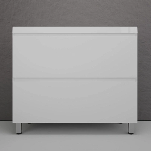 Тумба под раковину Style Line Манхэттен 100 см ЛС-00002368 напольная, белый матовый Тумба под раковину Style Line Манхэттен 100 см ЛС-00002368 напольная, белый матовый