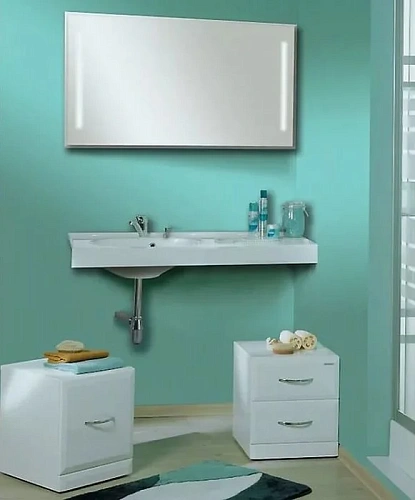 Раковина Aquaton Отель 3/100 1A70073NOT01L левая с навесами Раковина Aquaton Отель 3/100 1A70073NOT01L левая с навесами