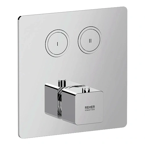 Смеситель для душа Remer Absolute AU99D2KB термостатический Смеситель для душа Remer Absolute AU99D2KB термостатический