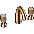 Смеситель для раковины Boheme Royal Cristal 317-Royal/CRST на 3 отверстия Смеситель для раковины Boheme Royal Cristal 317-Royal/CRST на 3 отверстия