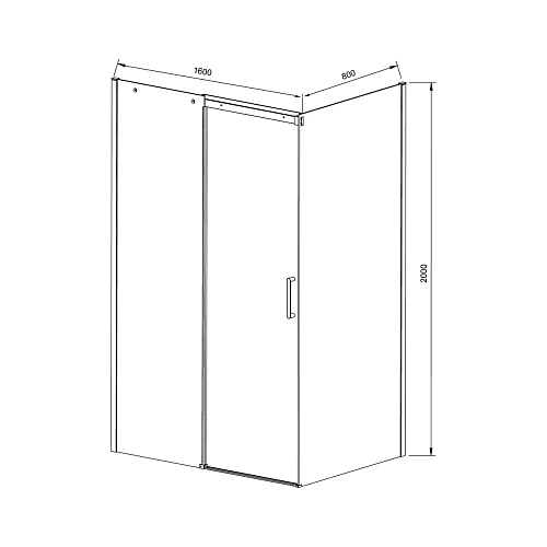 Душевой уголок Vincea Dice VSR-4D8016CLGM, 1600x800, вороненая сталь, стекло прозрачное Душевой уголок Vincea Dice VSR-4D8016CLGM, 1600x800, вороненая сталь, стекло прозрачное
